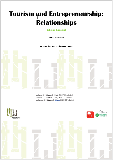 					Ver Vol. 12 N.º 2 (2019): Tourism and Entrepreneurship: Relationship
				